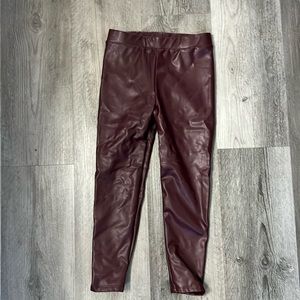 Girls GAP leather pants